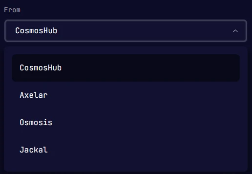 Dashboard My Assets Manage your Tokens Networks