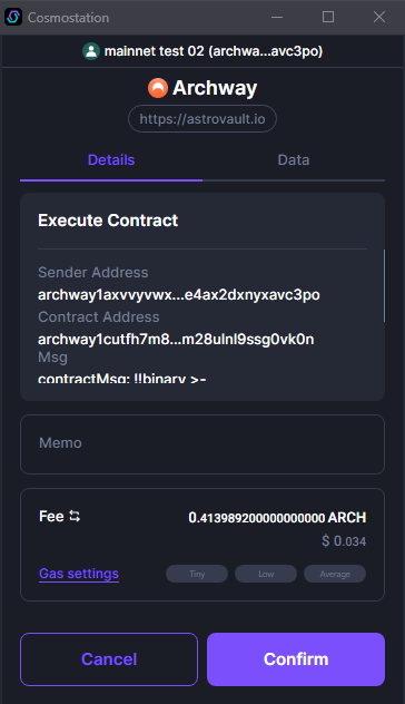 Dashboard My Assets Manage your Tokens Other Actions - Unminting
